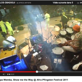 un peu de rythme africain avant AFRO-PFINGSTEN 2013 !
